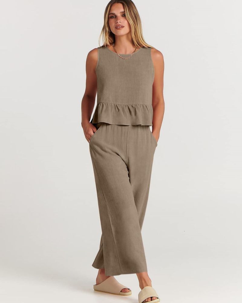 Amalyn – Casual Linen Two-Piece Set