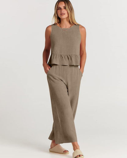 Amalyn – Casual Linen Two-Piece Set