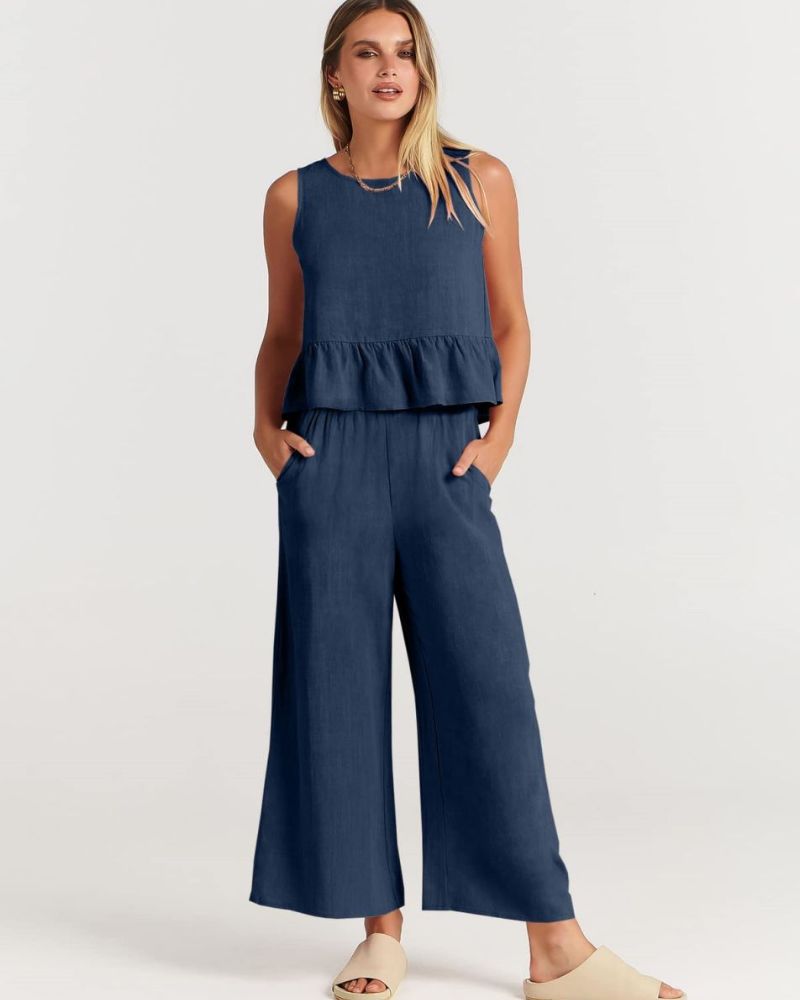 Amalyn – Casual Linen Two-Piece Set