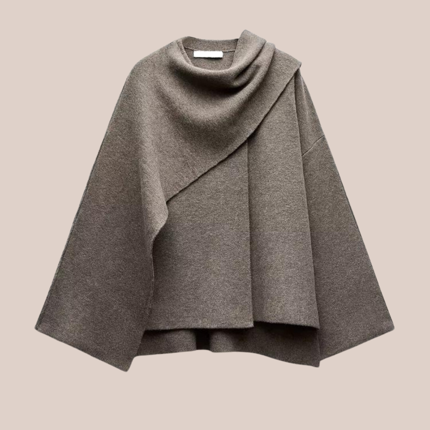 ELIF | Draped Cape Coat