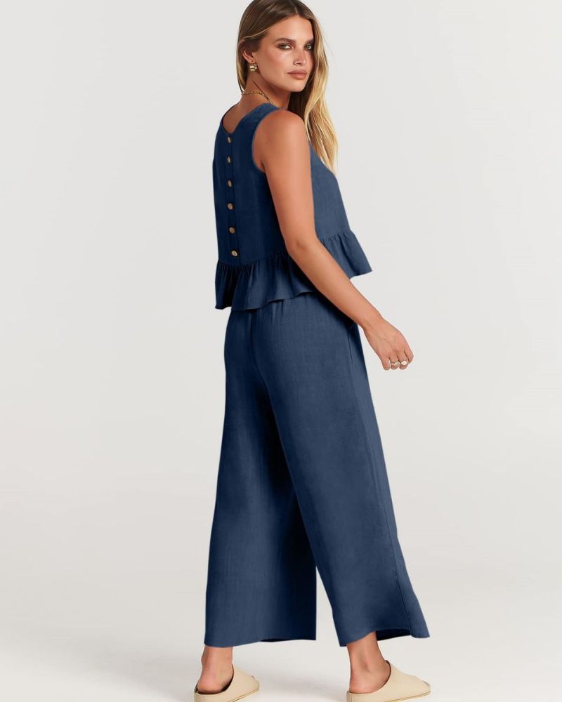 Amalyn – Casual Linen Two-Piece Set