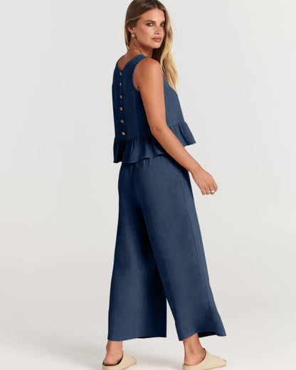 Amalyn – Casual Linen Two-Piece Set