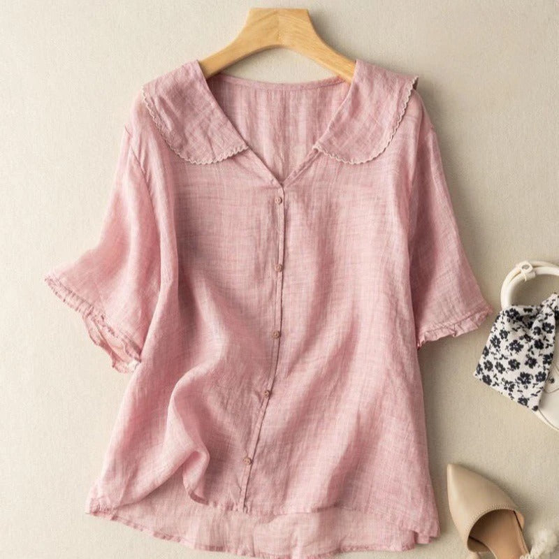 Mila | Vintage blouse with button