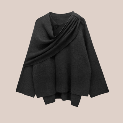 ELIF | Draped Cape Coat