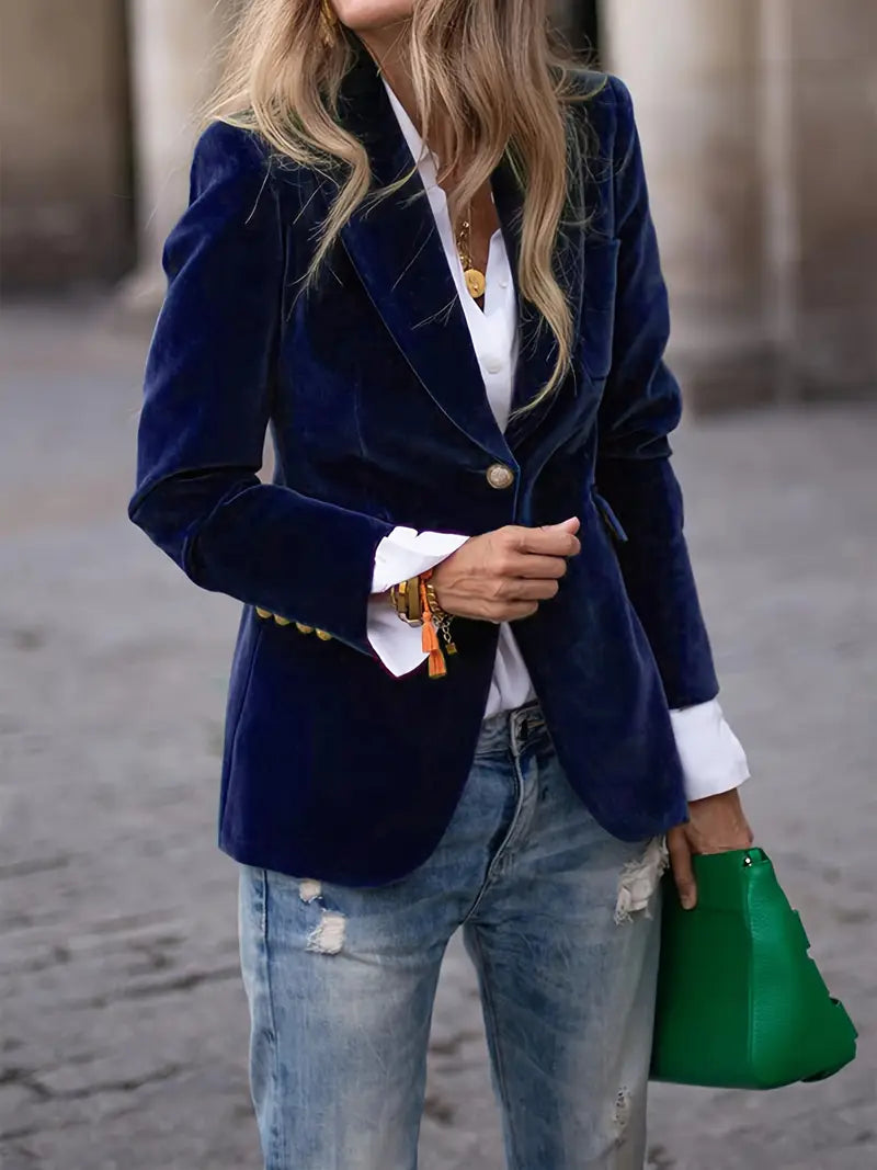 Faith | Elegant velvet blazer
