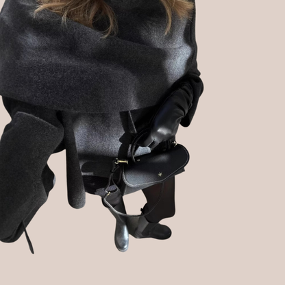 ELIF | Draped Cape Coat