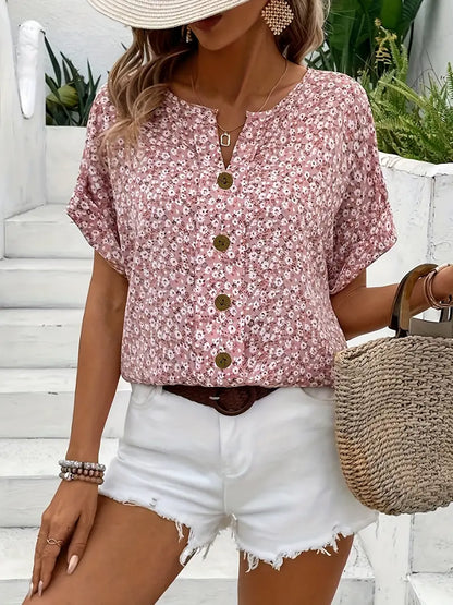 Elena | Elegant Floral Blouse