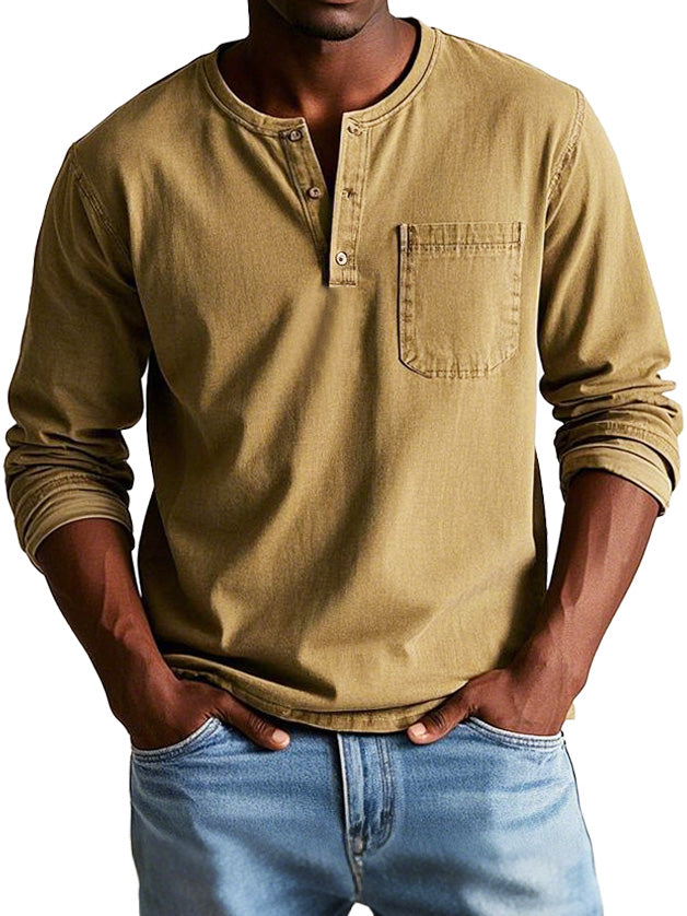 Elliot | Classic Vintage Long Sleeve Shirt