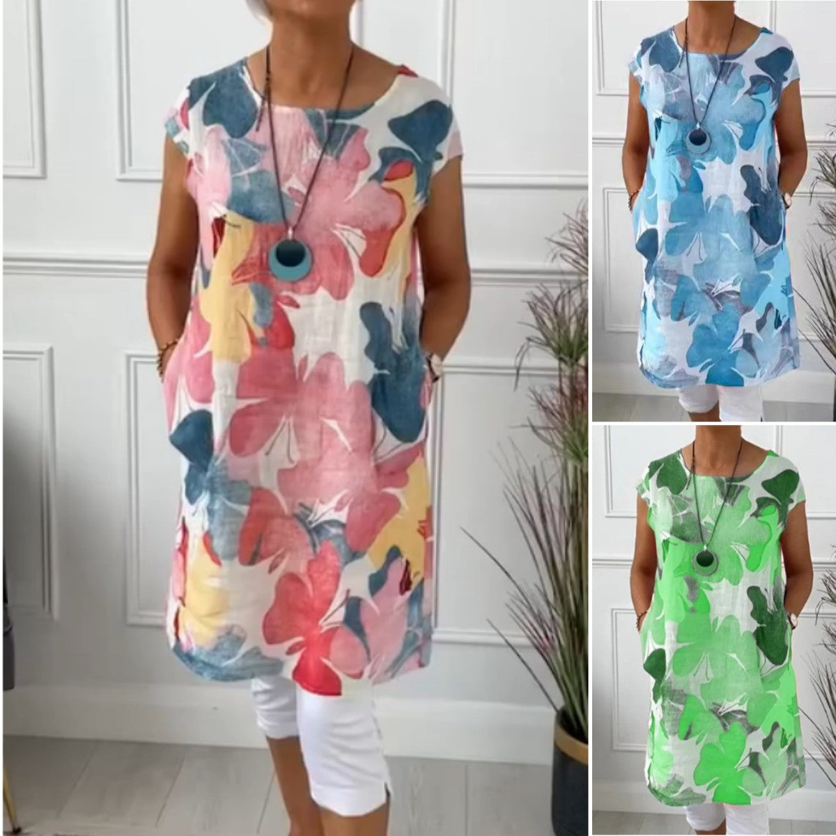 Trinity | Elegant round neck dress