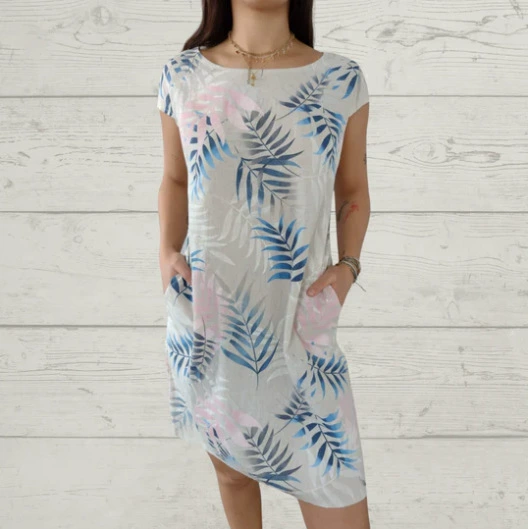 Lillian Hart | Cotton &amp; Linen Printed Dress