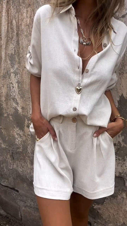 Ella | Cotton and Linen Summer Set