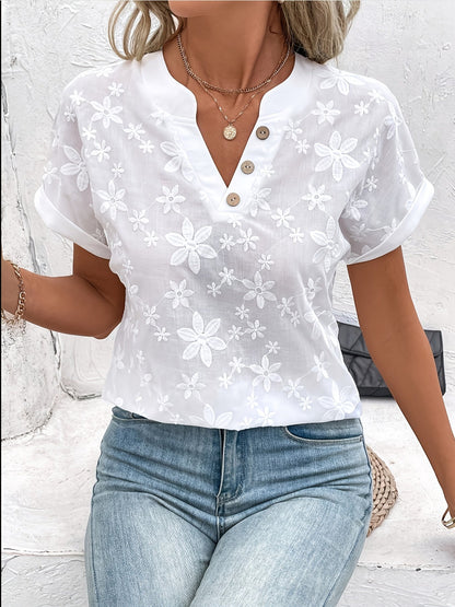 Renee | Elegant White Blouse