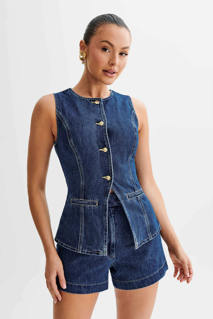 LINNEA | DENIM TWO-PIECE SET