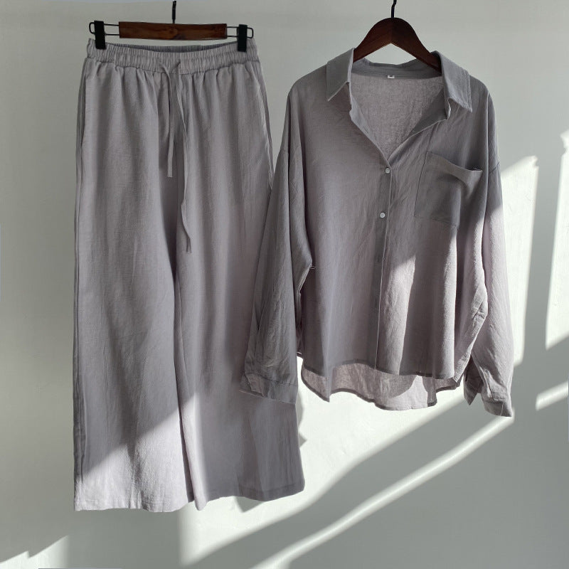 Kylie | 2-piece set | Shirt & wide trousers