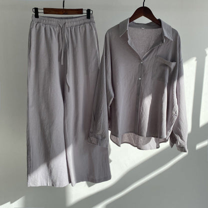 Kylie | 2-piece set | Shirt & wide trousers