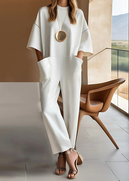 Zirella – Elegant Short-Sleeved Jumpsuit