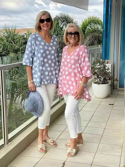 Lila  | Breezy Polka Dot Tunic