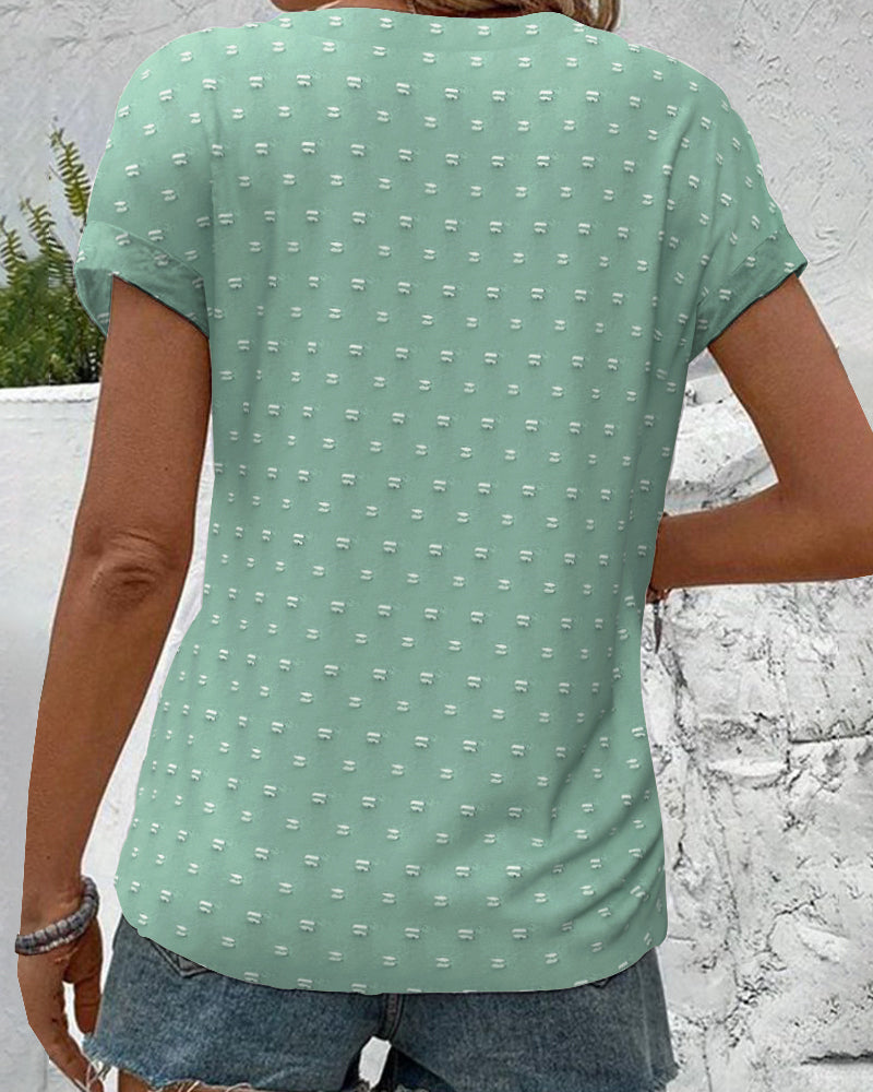 Selina | Button-Down V-Neck Shirt