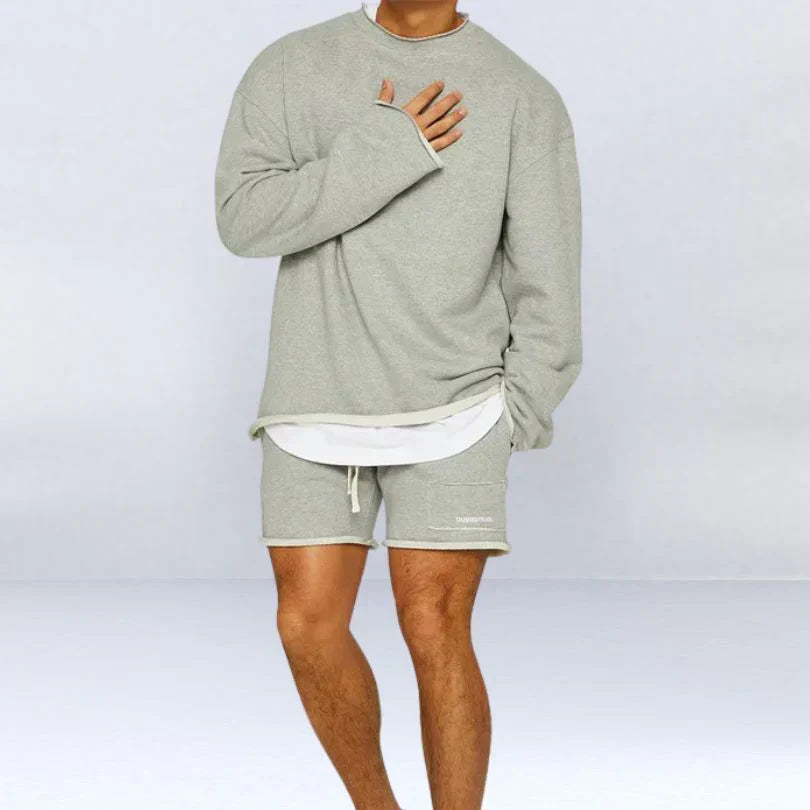 James | Long-Sleeved Shirt and Shorts Set
