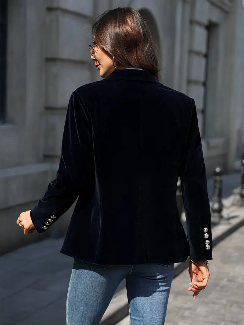 Fallon | Elegant Velvet Blazer