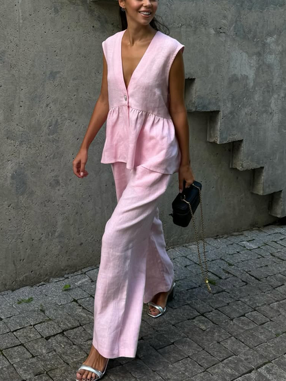 Sienna | Cotton Linen Two-Piece Set