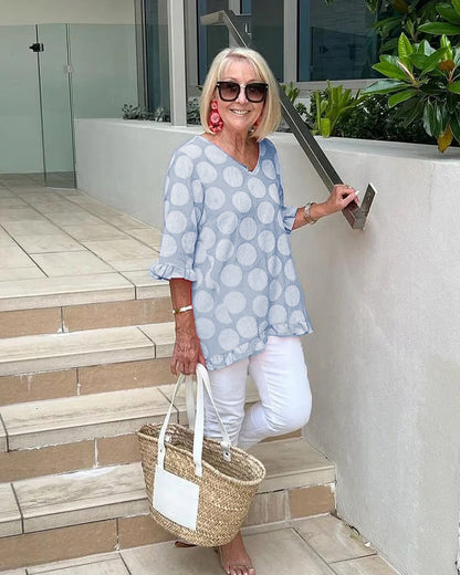 Lila  | Breezy Polka Dot Tunic