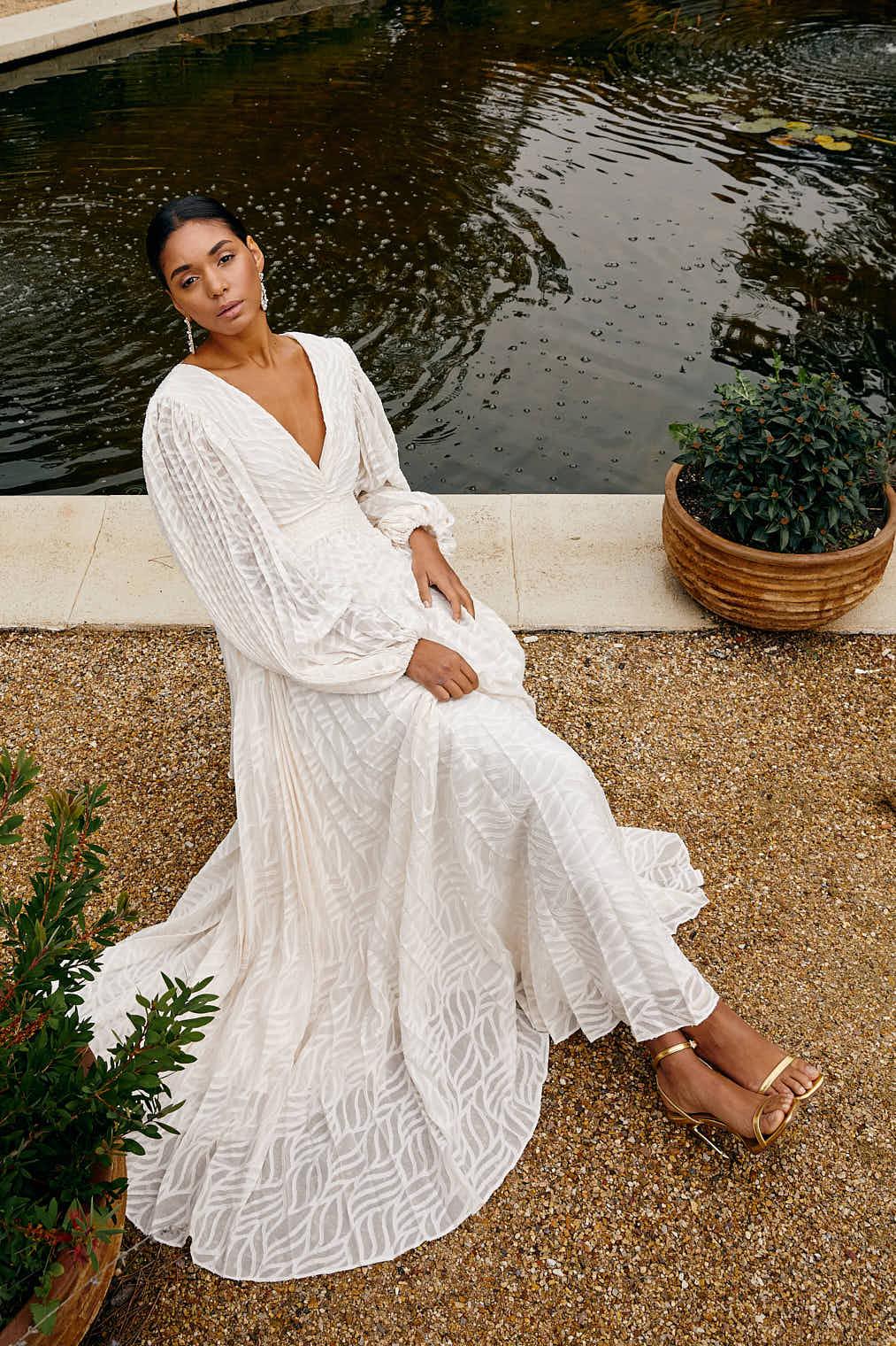 Elsa | Cream Maxi Dress by Allegory