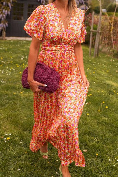 Evelyn Rose | Elegant V-Neck Maxi Dress