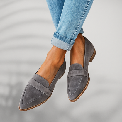 Elira | Suede Pointed-Toe Loafers