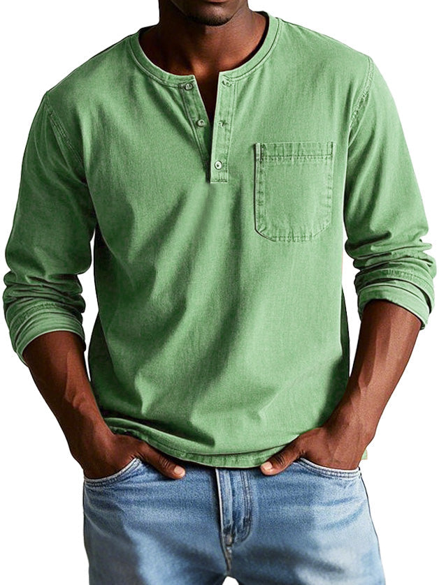 Elliot | Classic Vintage Long Sleeve Shirt