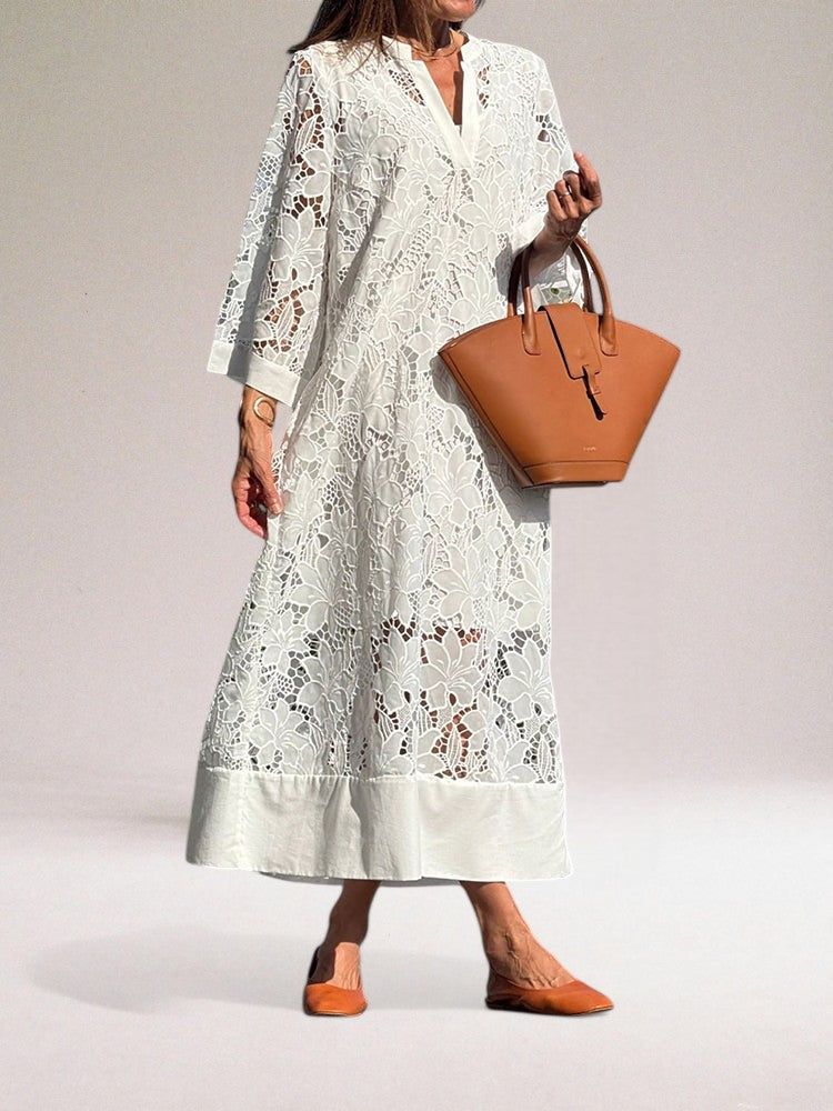 Alicia | Luxury lace long dress