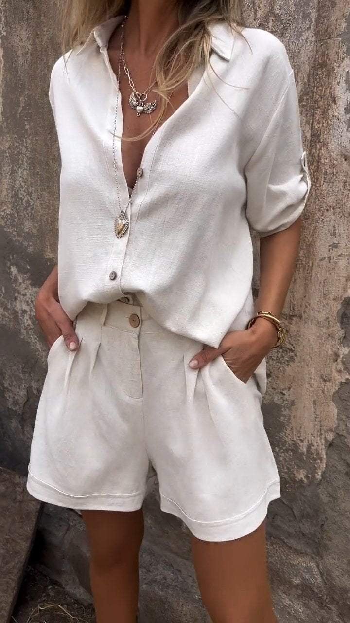 Ella | Cotton and Linen Summer Set