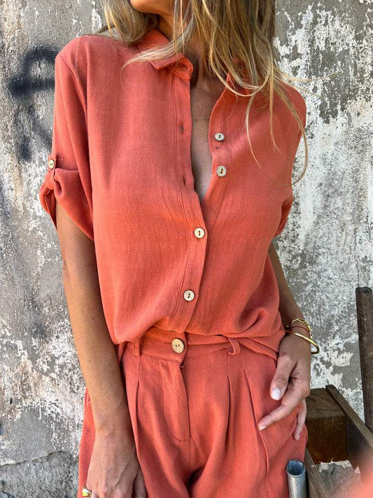 Ella | Cotton and Linen Summer Set