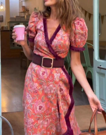 Rosalie Quinn | Elegant Pink Maxi Dress
