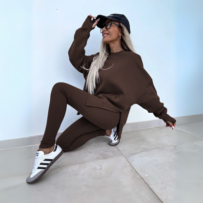 Alessia – Casual Long Sleeve Sweatshirt and Pants Set