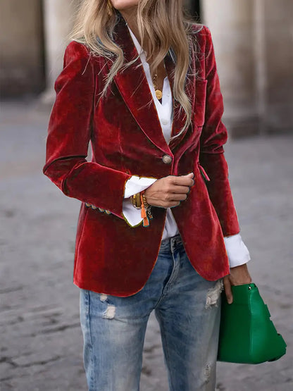 Faith | Elegant velvet blazer
