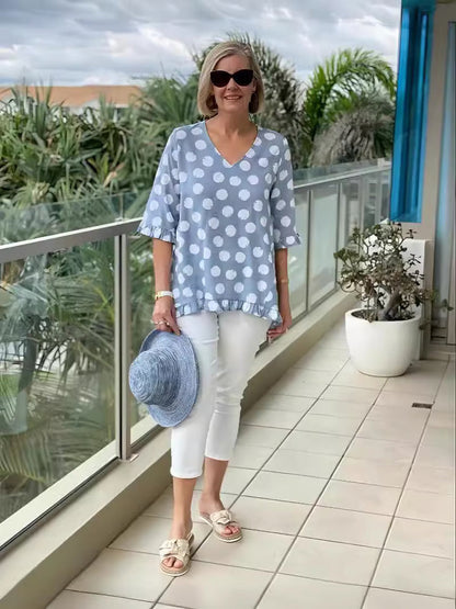 Lila  | Breezy Polka Dot Tunic