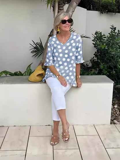 Lila  | Breezy Polka Dot Tunic