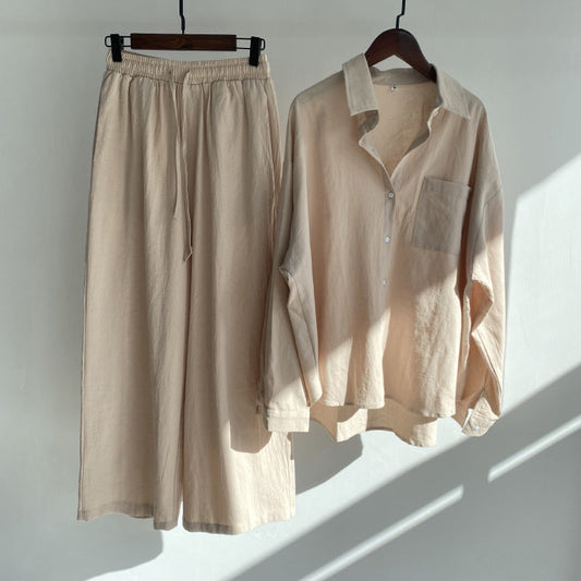 Kylie | 2-piece set | Shirt & wide trousers