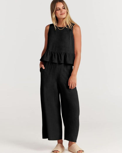 Amalyn – Casual Linen Two-Piece Set