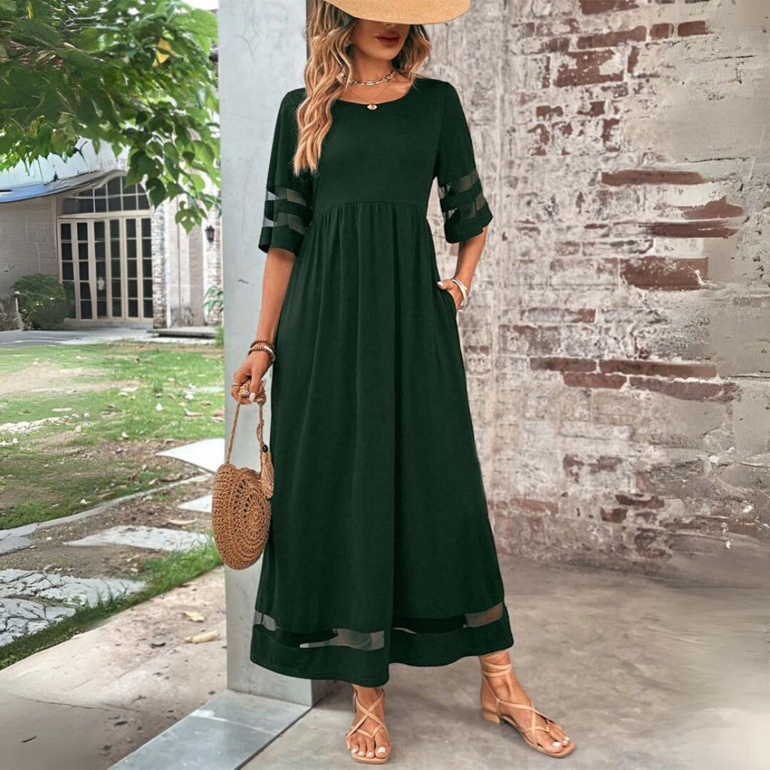 Eleanor Quinn | Elegant A-Line Midi Dress