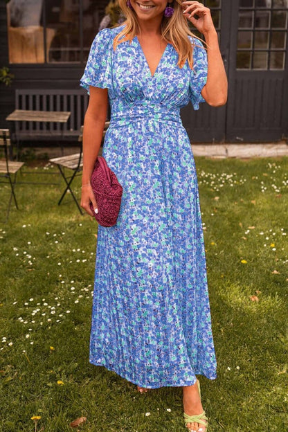 Evelyn Rose | Elegant V-Neck Maxi Dress