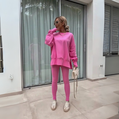 Alessia – Casual Long Sleeve Sweatshirt and Pants Set