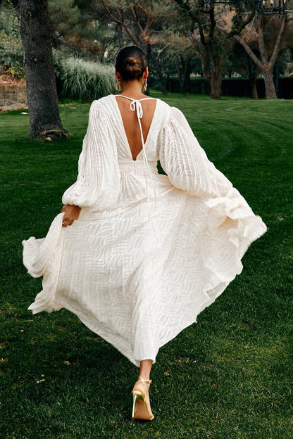 Elsa | Cream Maxi Dress by Allegory