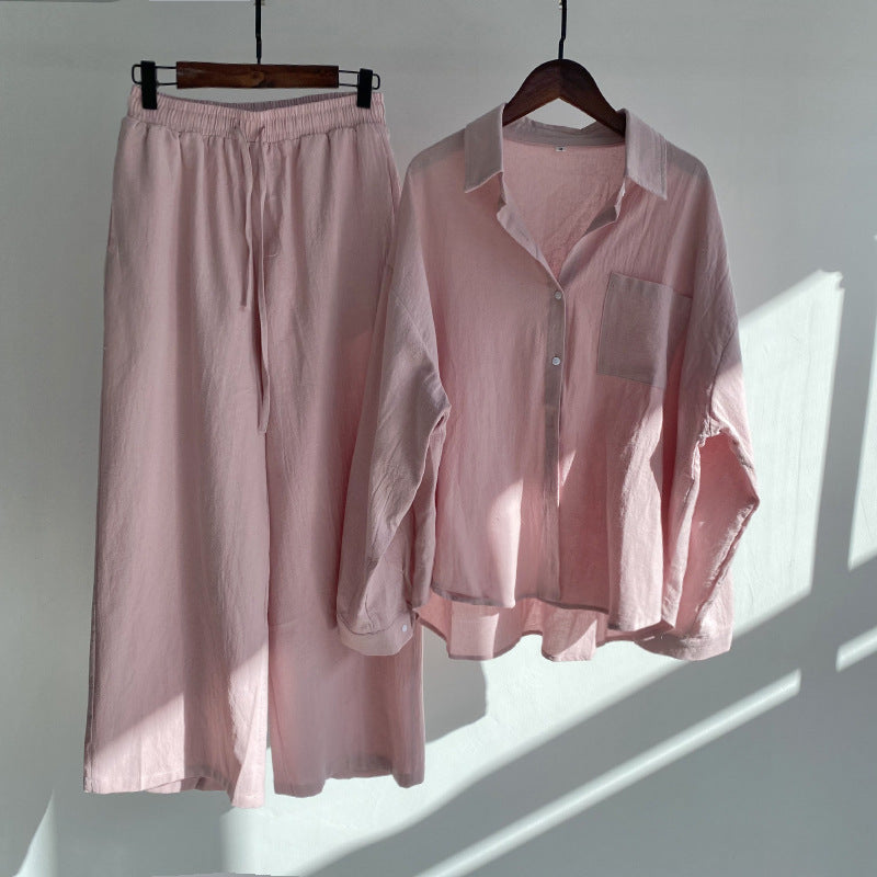 Kylie | 2-piece set | Shirt & wide trousers