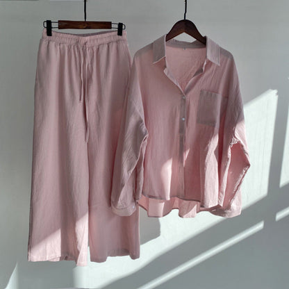 Kylie | 2-piece set | Shirt & wide trousers