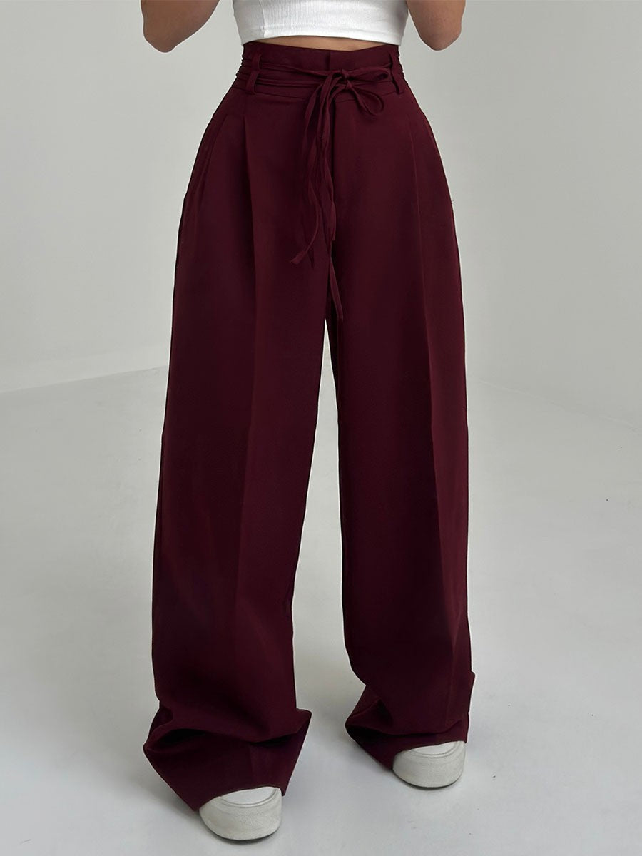 Amelia | High-Waist Wide Leg Trousers