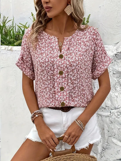 Elena | Elegant Floral Blouse