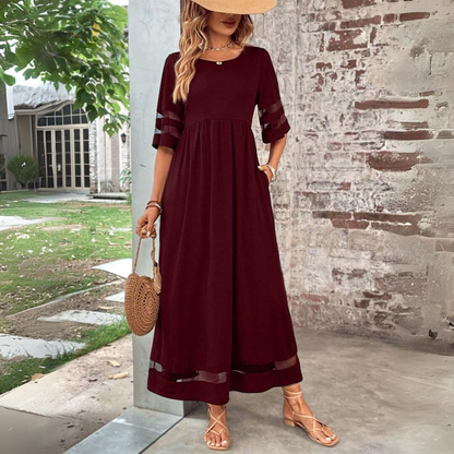 Eleanor Quinn | Elegant A-Line Midi Dress