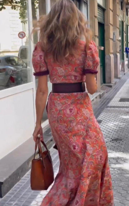 Rosalie Quinn | Elegant Pink Maxi Dress
